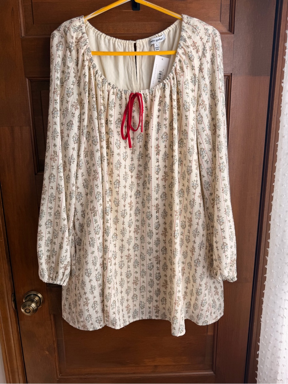 PRETTY GARBAGE LONG SLEEVE BABY DOLL DRESS ❤️